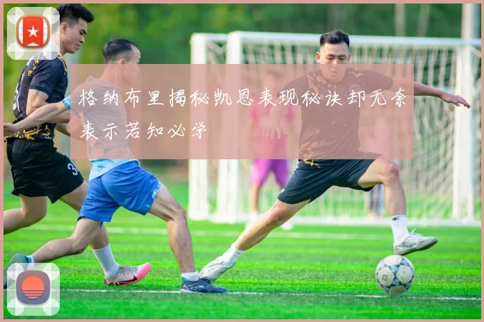 格纳布里揭秘凯恩表现秘诀却无奈表示若知必学